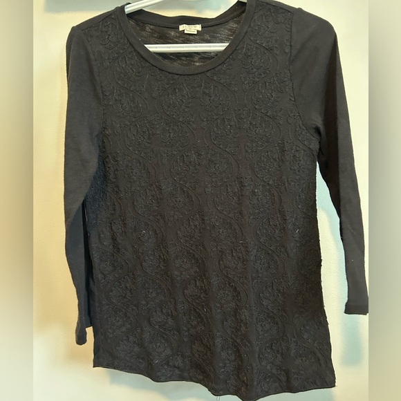 J.Crew quarter sleeve long sleeve lace detail - Picture 1 of 6